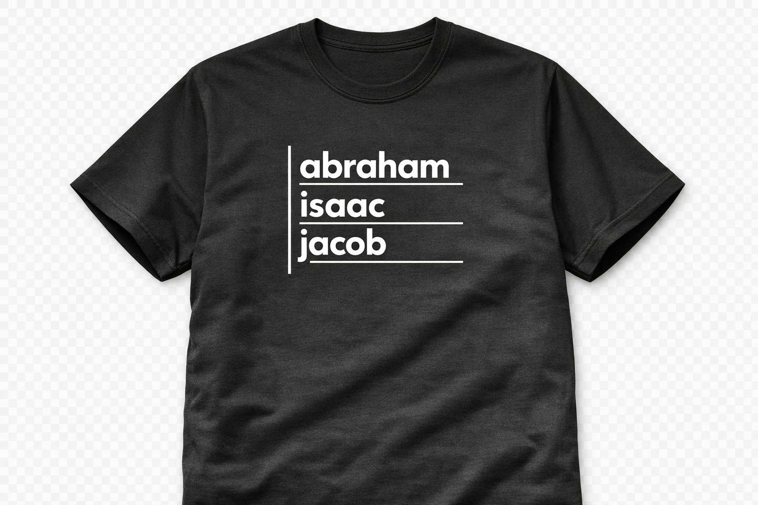 abraham, isaac, jacob tee